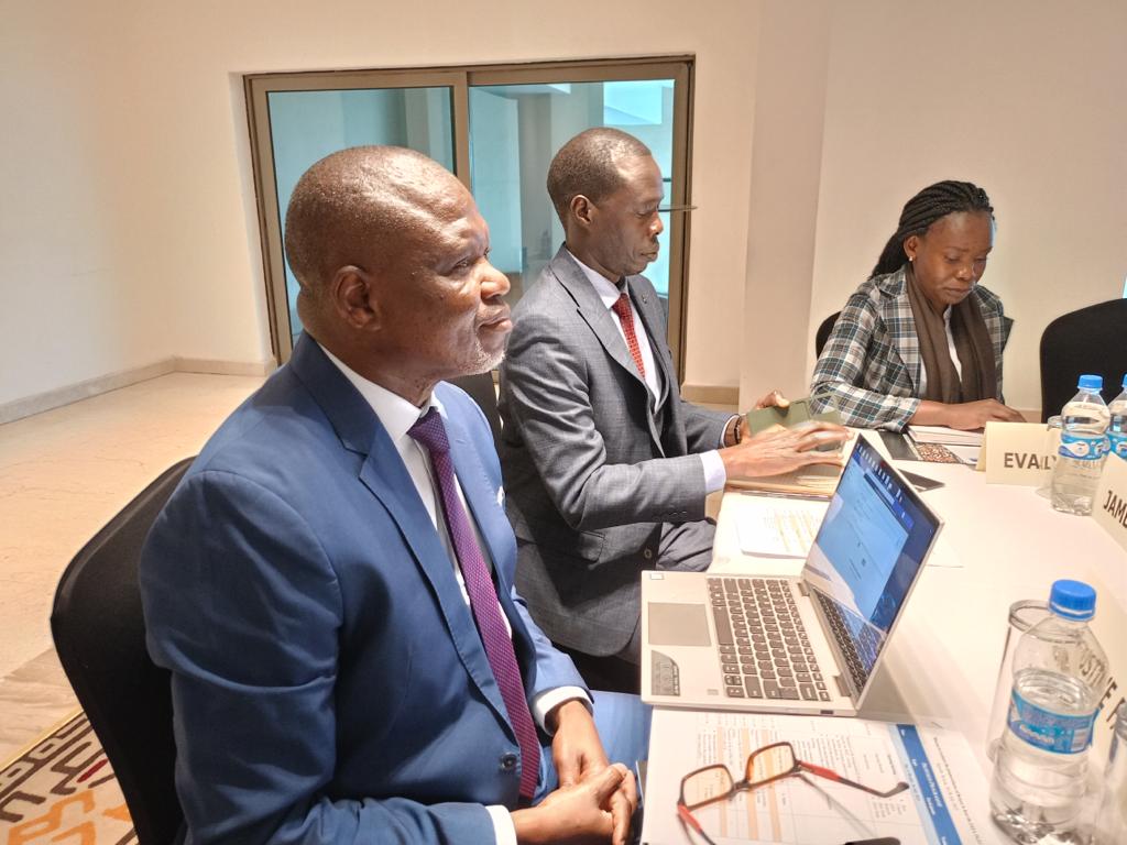 From left: Prof Augustine Faanu of Ghana Nuclear Regulatory Authority, Kenya Nuclear Regulatory Authority (KNRA) Director General James Keter and a KNRA nuclear inspector Judith Okoth at a meeting in Nairobi on Monday. (Photo credit: Godfrey Ombogo)